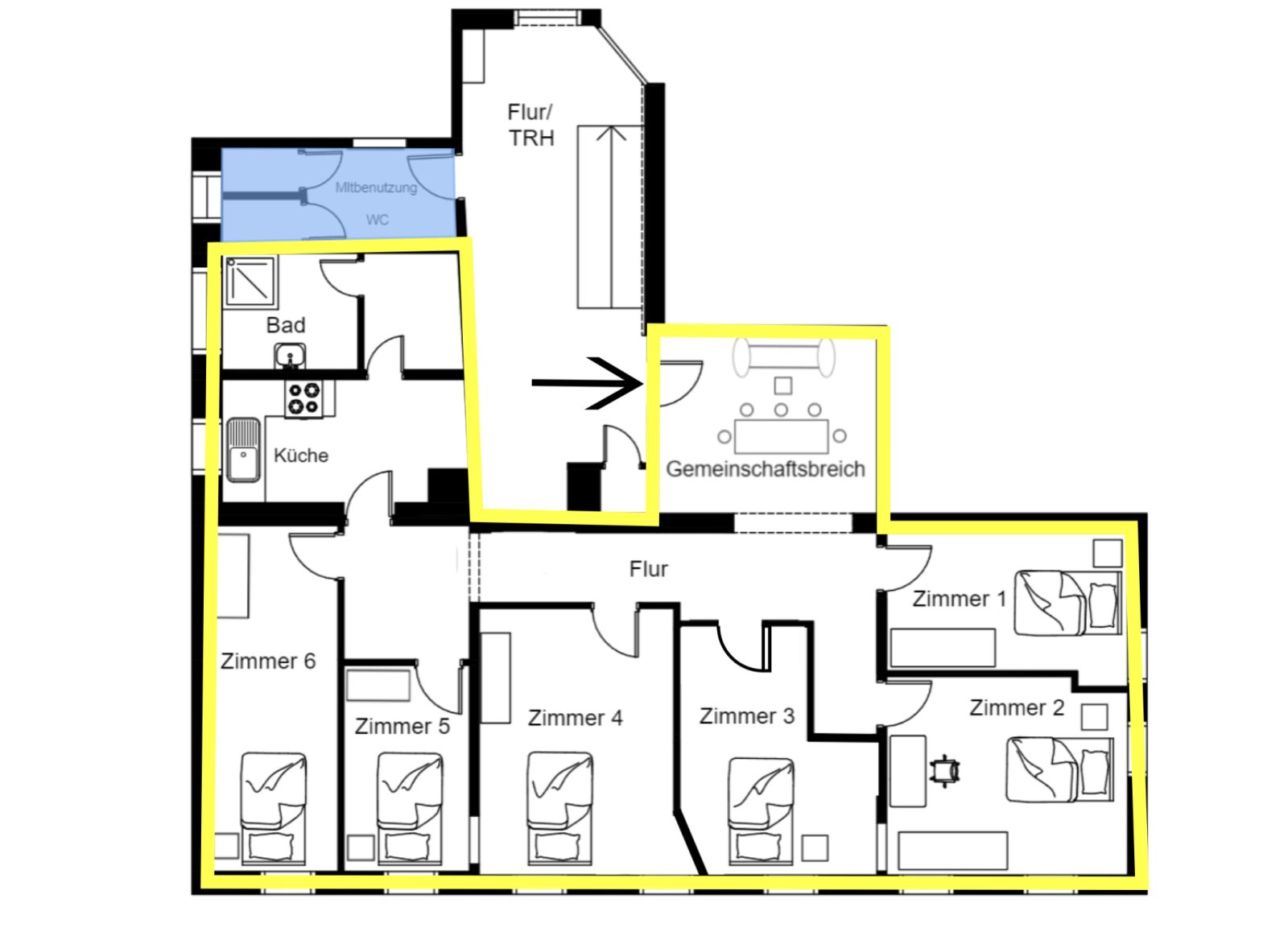 Zentrale Monteurwohnung in Landshut – ideal für Arbeiterteams