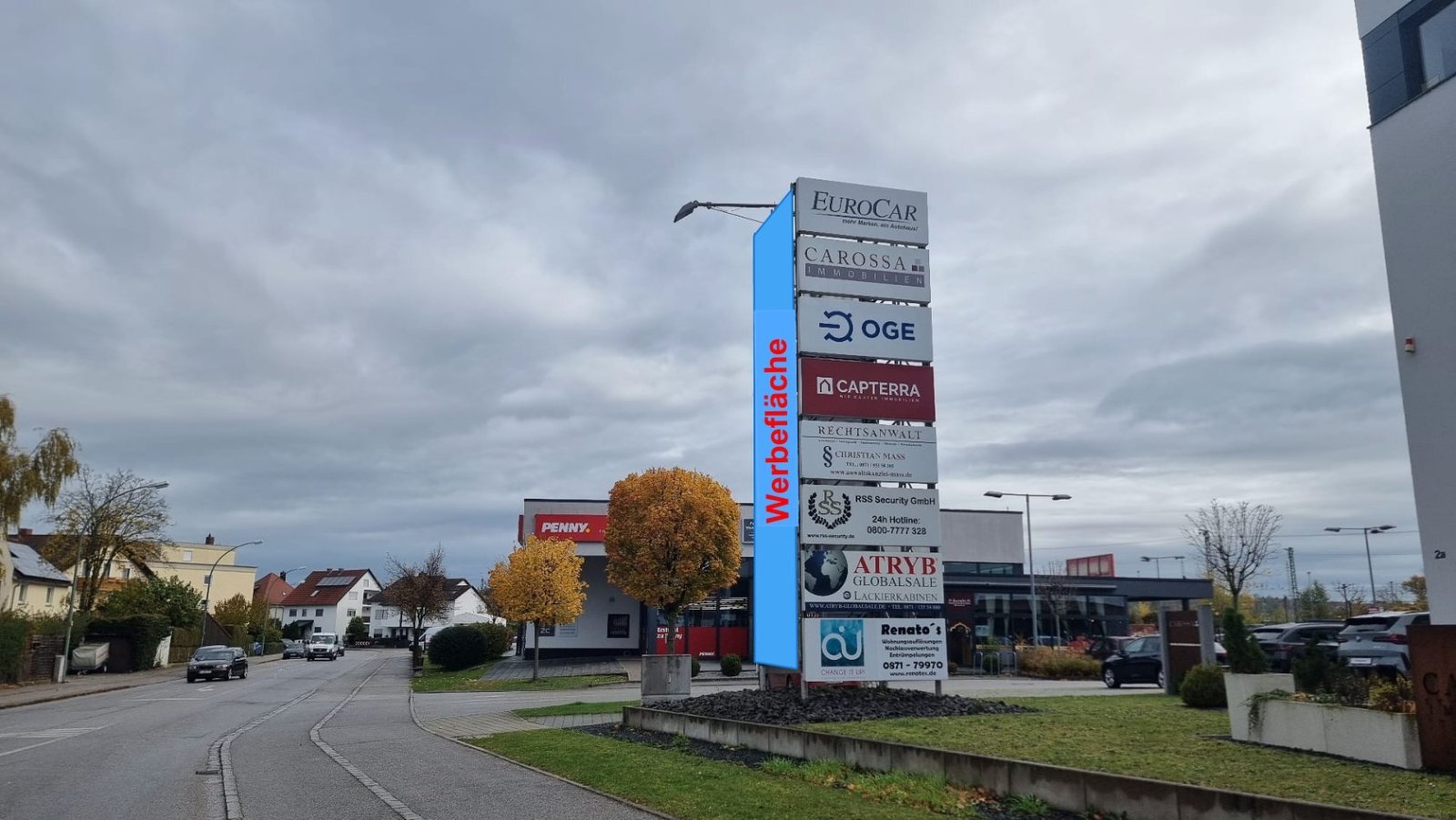 Langzeitwerbung mit Durchschlagskraft – große Werbefläche in Top-Lage Landshuts